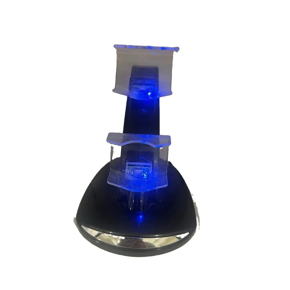 PS4 Dual Controller Charging Dock Station DualShock 4 Charger Stand Tested Works
